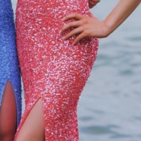 Sherri Hill - 2 piece Dress - Coral - Size 00 - Picture 2 of 6